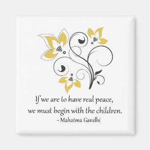 Peace Begins With The Children Magnet