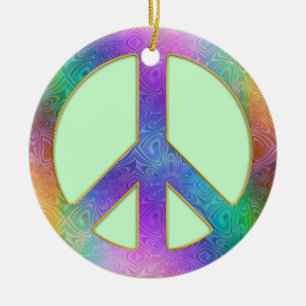 Peace Begins Within Christmas Tree Ornament