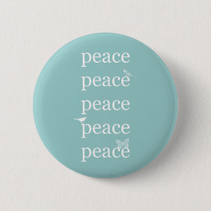 Peace Birds 2 Inch Round Button