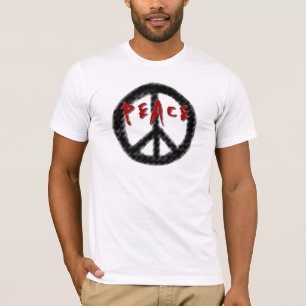 Peace Black and Red T-Shirt