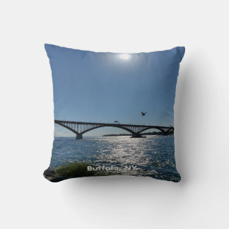 Peace Bridge Throw Pillow