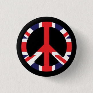 Peace British 1 Inch Round Button