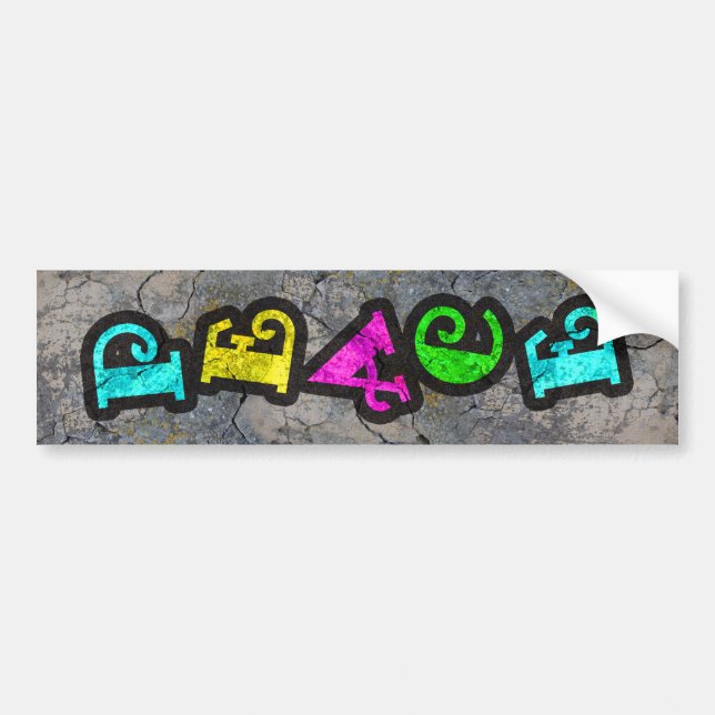 Peace Bumper Sticker (Front)