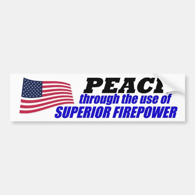 Peace Bumper Sticker (Front)