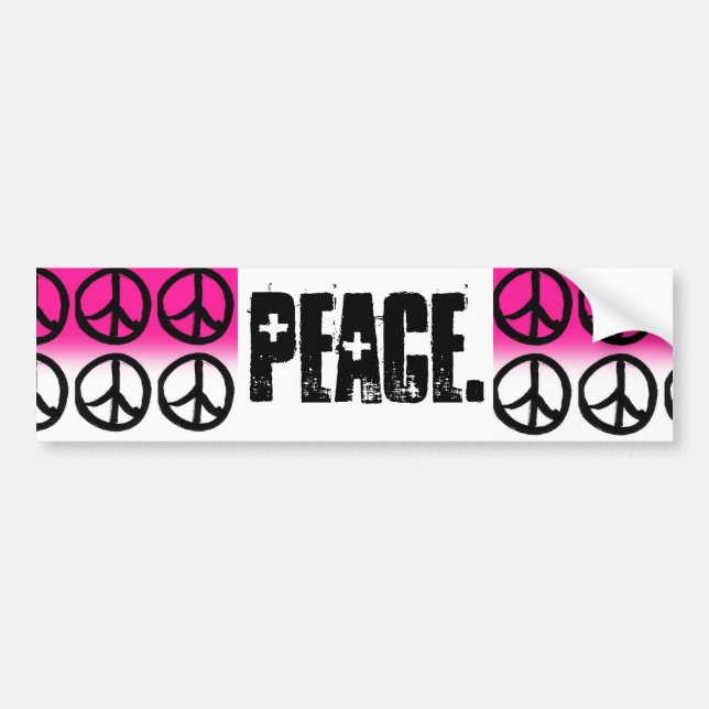 Peace Bumper Sticker (Front)