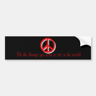 Peace bumper sticker