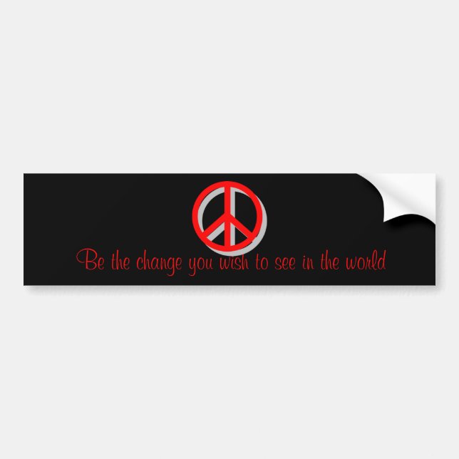 Peace bumper sticker (Front)