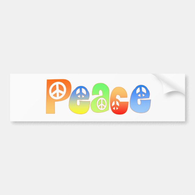Peace Bumper Sticker (Front)