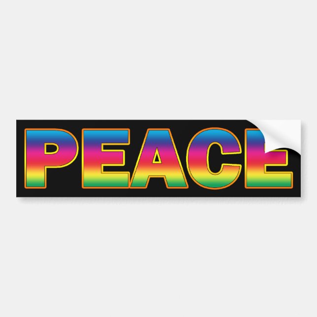 PEACE BUMPER STICKER (Front)
