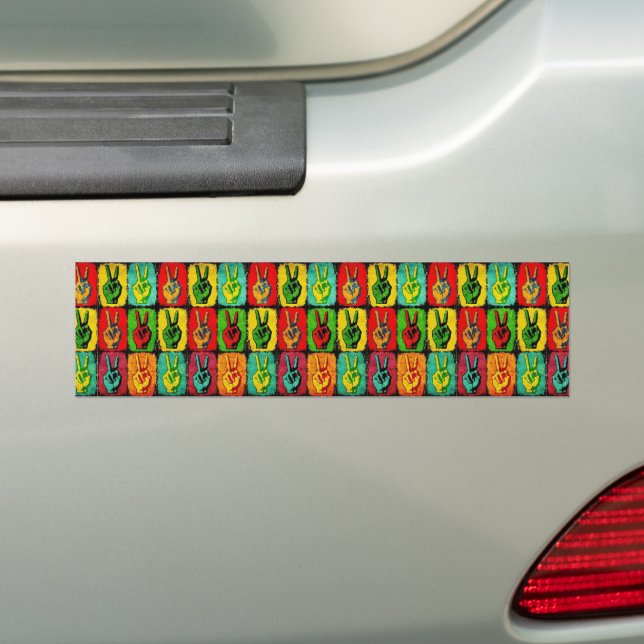 Peace Bumper Sticker (On Car)
