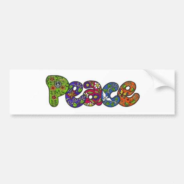Peace Bumpersticker Bumper Sticker (Front)