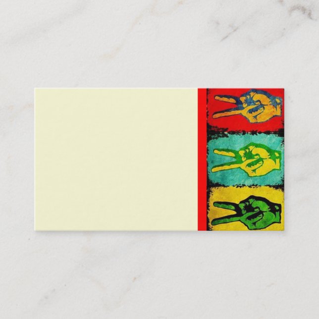 Peace Business Card (Front)