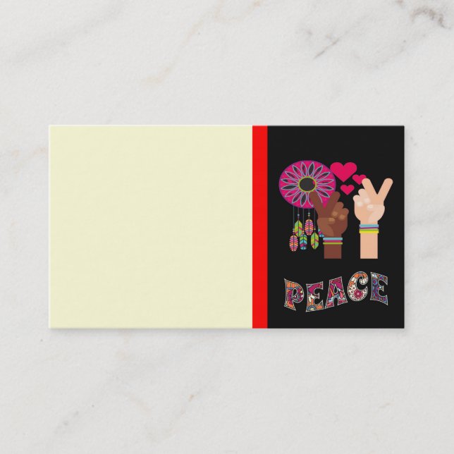 Peace Business Card (Front)