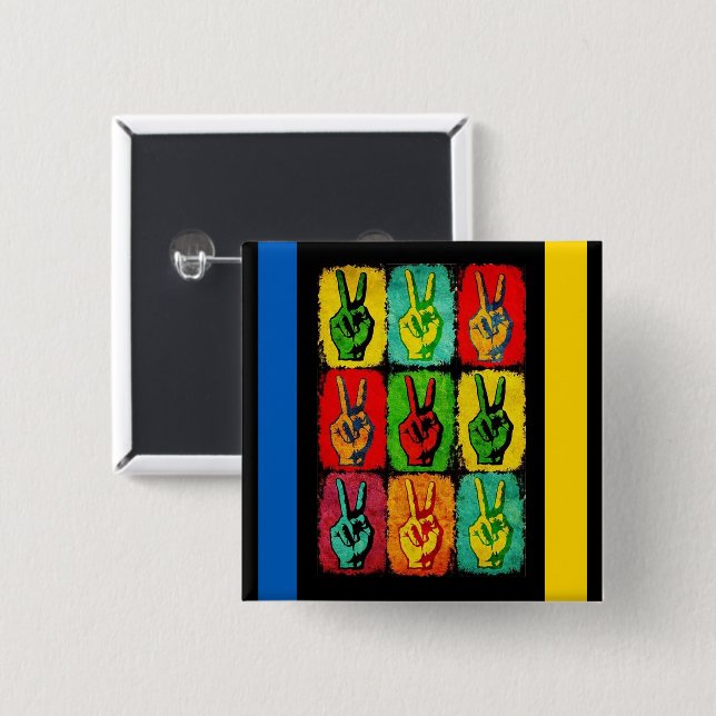 Peace Button (Front & Back)