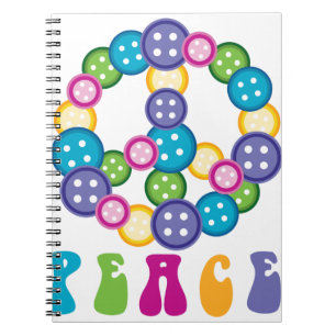 Peace Buttons Notebook