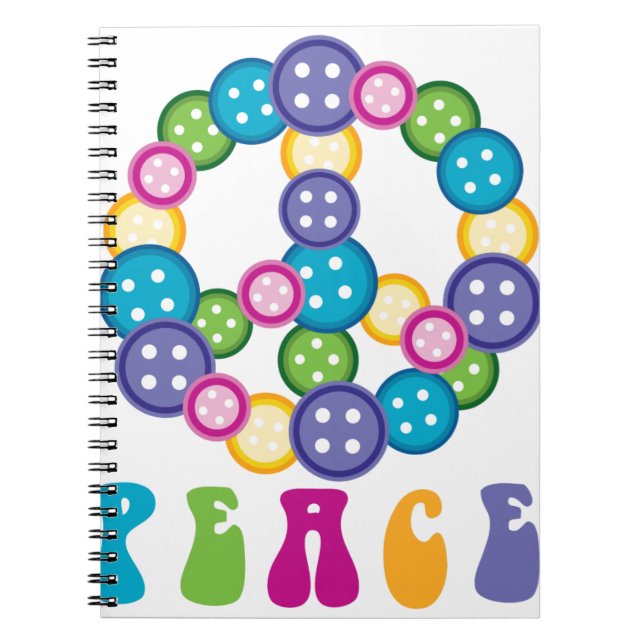 Peace Buttons Notebook (Front)