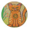 Peace Cat with Flowers