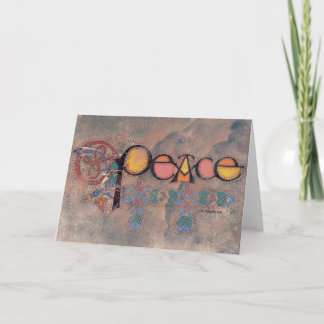 Peace Celtic Christmas Card