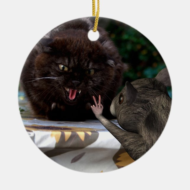 Peace ! ceramic ornament (Front)