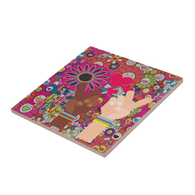 Peace Ceramic TIle (Side)