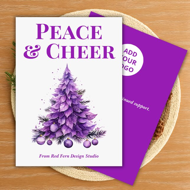  Peace & Cheer Holiday Card for Clients (Creator Uploaded)