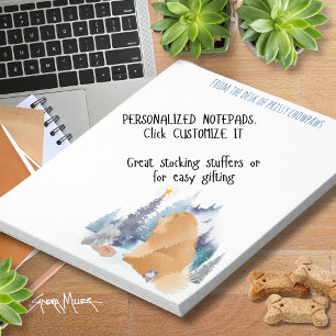 PEACE Chow dog holiday personalize text Notepad