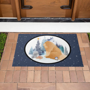 PEACE  Chow holiday doormat
