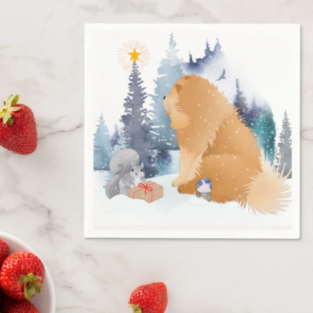 PEACE Chow serviettes en papier pour chien (Créateur téléchargé)