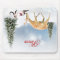 Peace Christmas Card with Deer and Siamese Cat