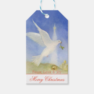 Peace Christmas Tags
