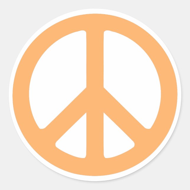 Peace Classic Round Sticker (Front)