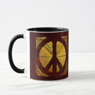 Peace Codex Antique Art Café Mug