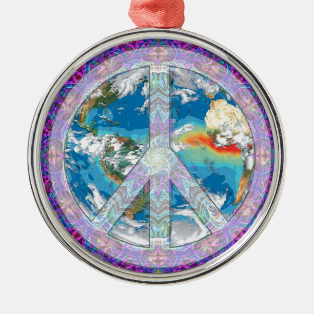 Peace - Coexist Metal Ornament (Front)