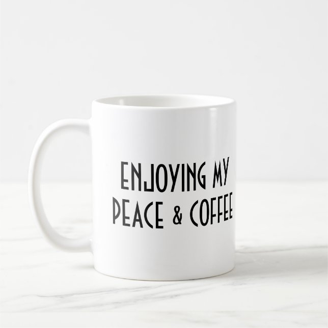 PEACE & COFFEE COFFEE MUG (Left)