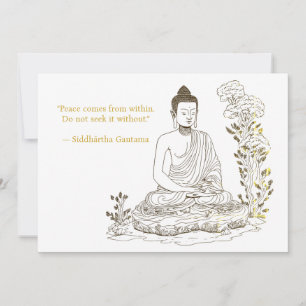 Peace comes from within Buddha  Invitation