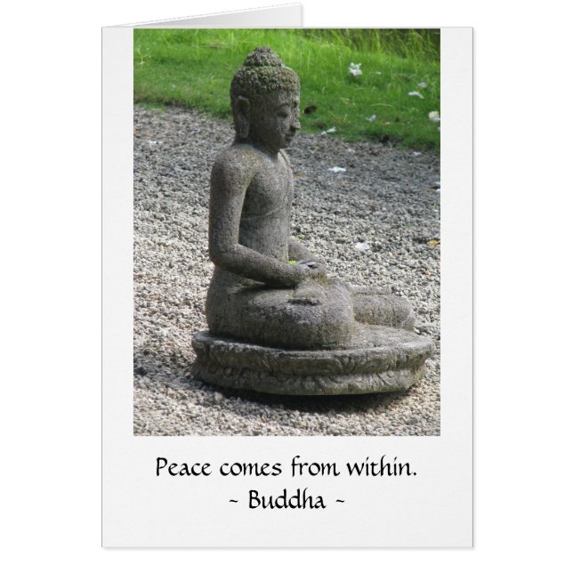 Peace comes from within Card (Front)