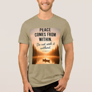 🕊️ Peace Comes From Within Daily Inspiration ✨ Tri-Blend Shirt
