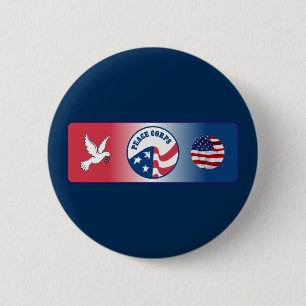 Peace Corps Dove Shield 2 Inch Round Button