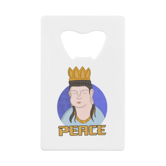 Peace Credit Card Bottle Opener (Front)