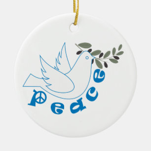 Peace custom ornament