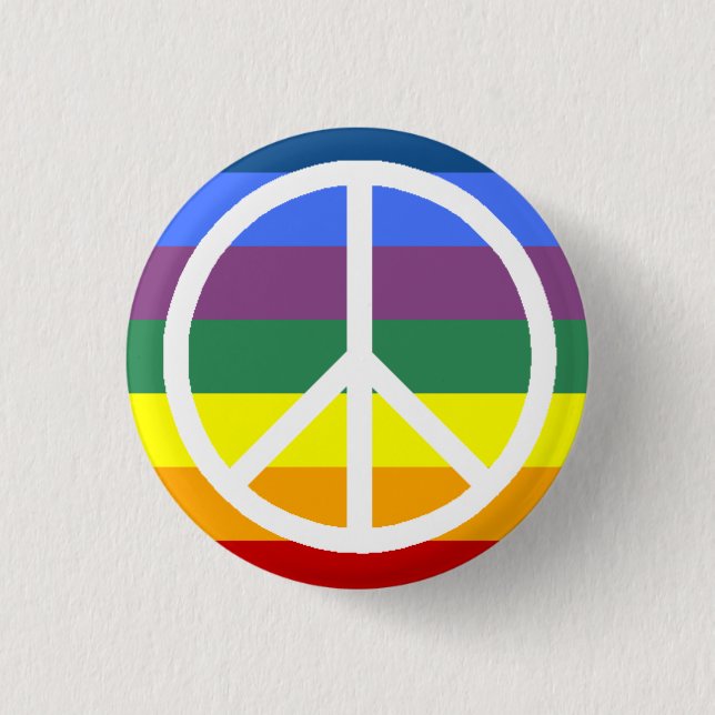 peace - Customized 1 Inch Round Button (Front)
