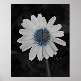 peace daisy poster