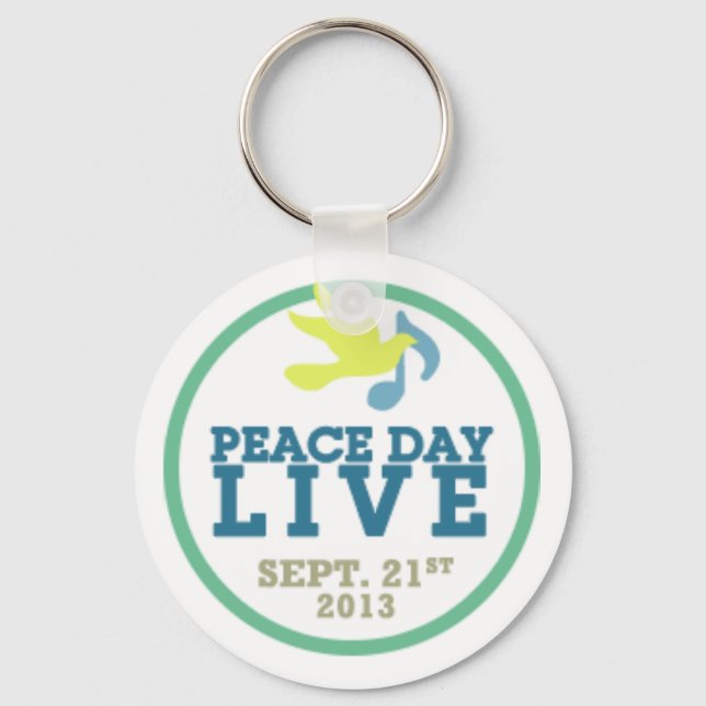 Peace Day LIVE - Keychain (Front)
