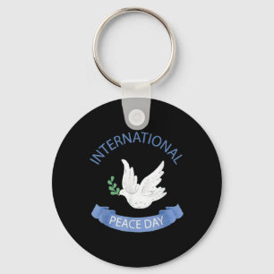 Peace Day On Earth World International Peace Day C Keychain