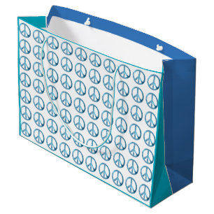 PEACE DESIGN PATTERN Large Gift Bag