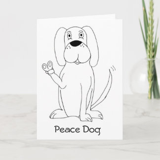 Peace Dog Card