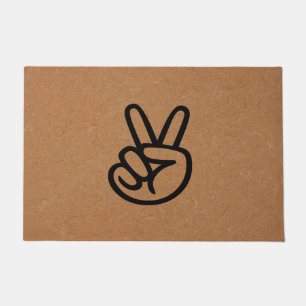 Peace Doormat,Peace Sign Welcome Mat