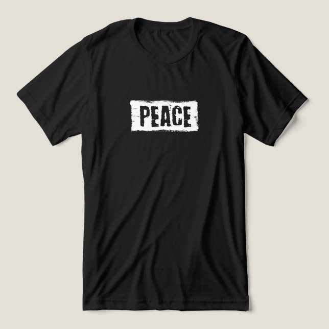 Peace Double Sided  Tri-Blend Shirt (Design Front)