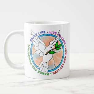 "PEACE DOVE" 20oz Giant Coffee Mug