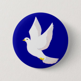 Peace Dove 2 Inch Round Button